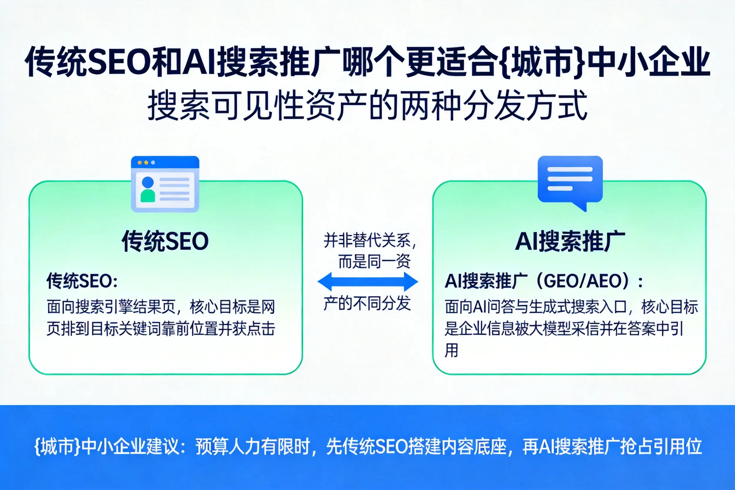 传统SEO和AI搜索推广哪个更适合汉中中小企业