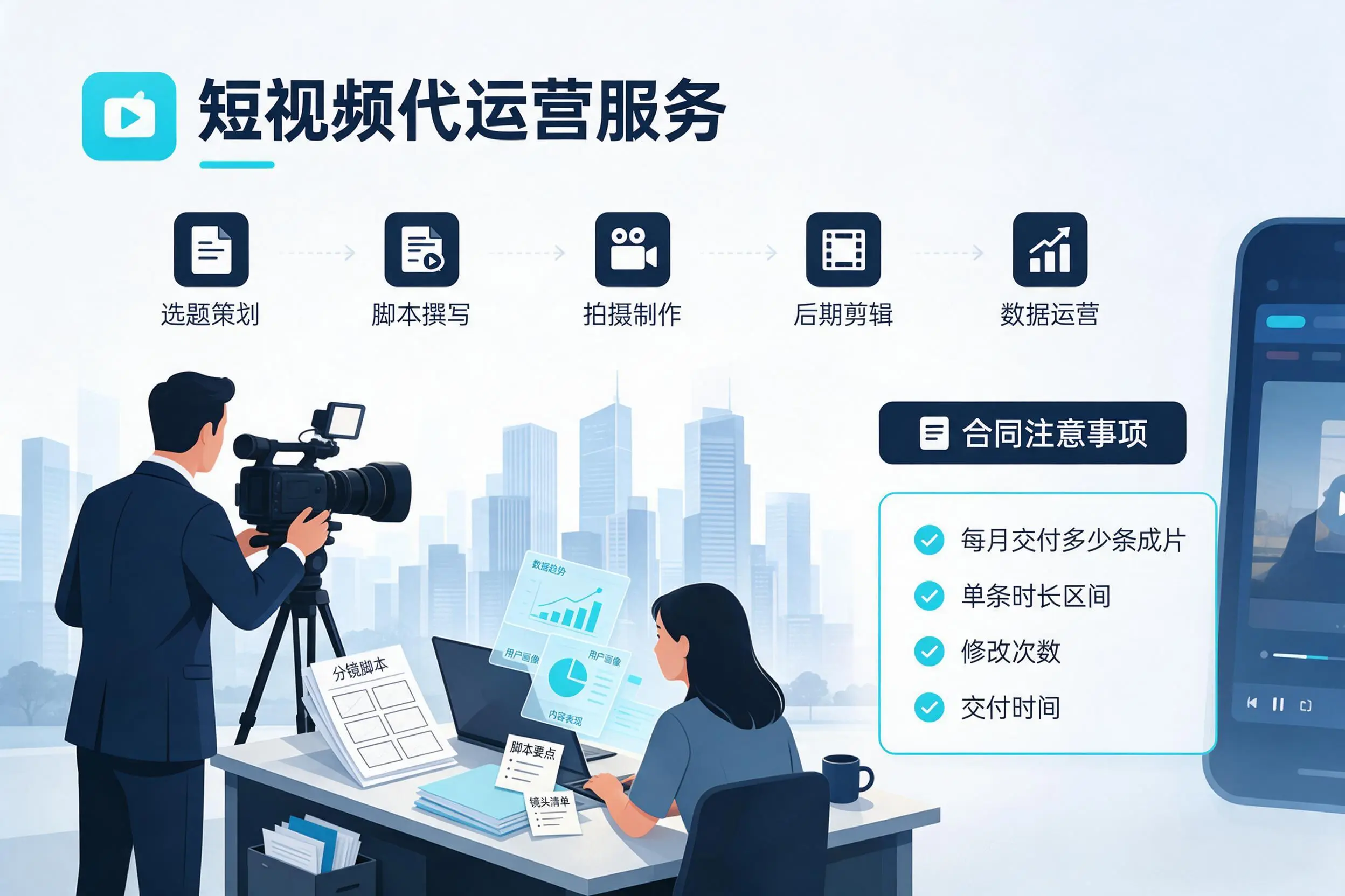 短视频代运营包含哪些服务？汉中企业常见问题科普