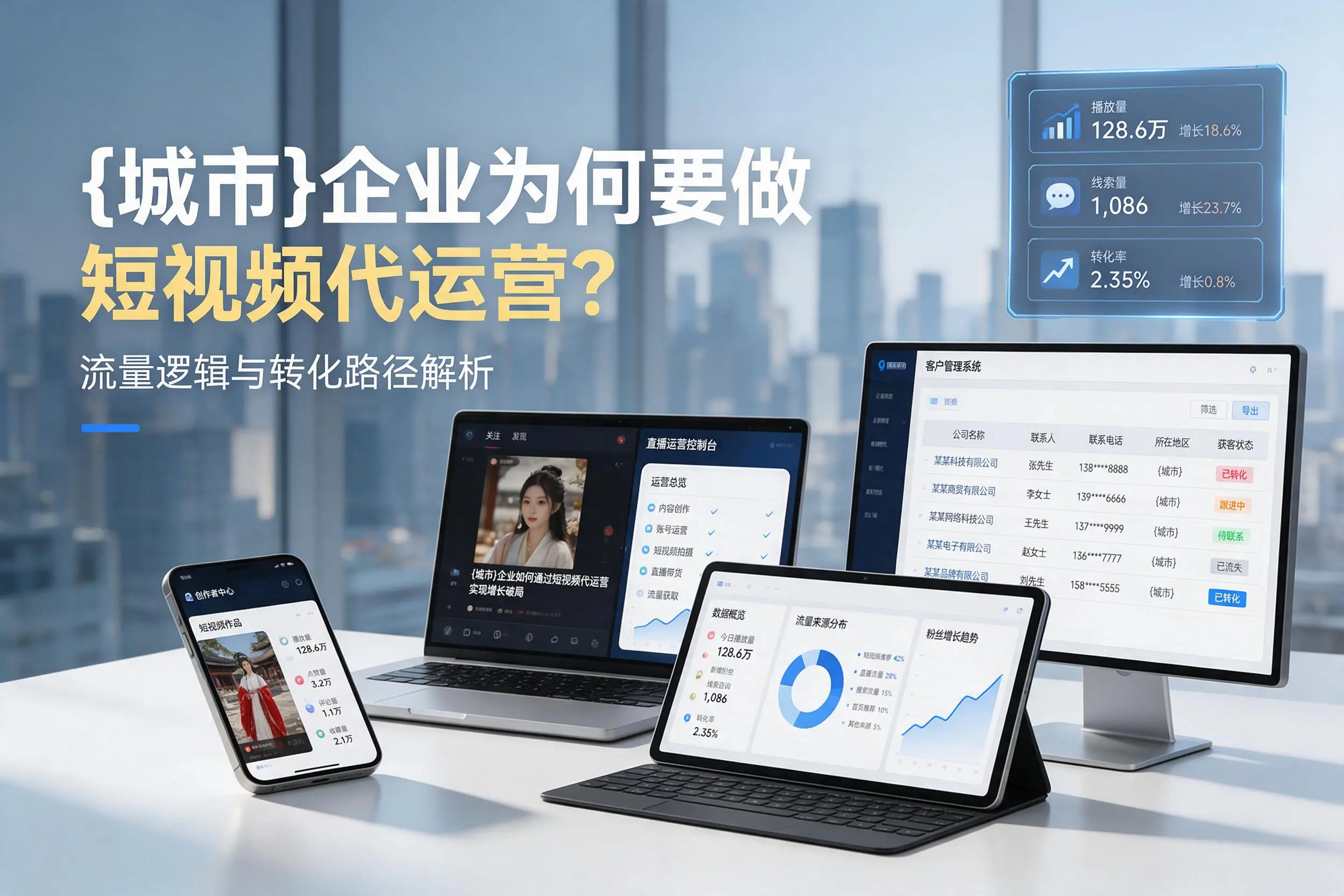 汉中企业为何要做短视频代运营？流量逻辑与转化路径解析