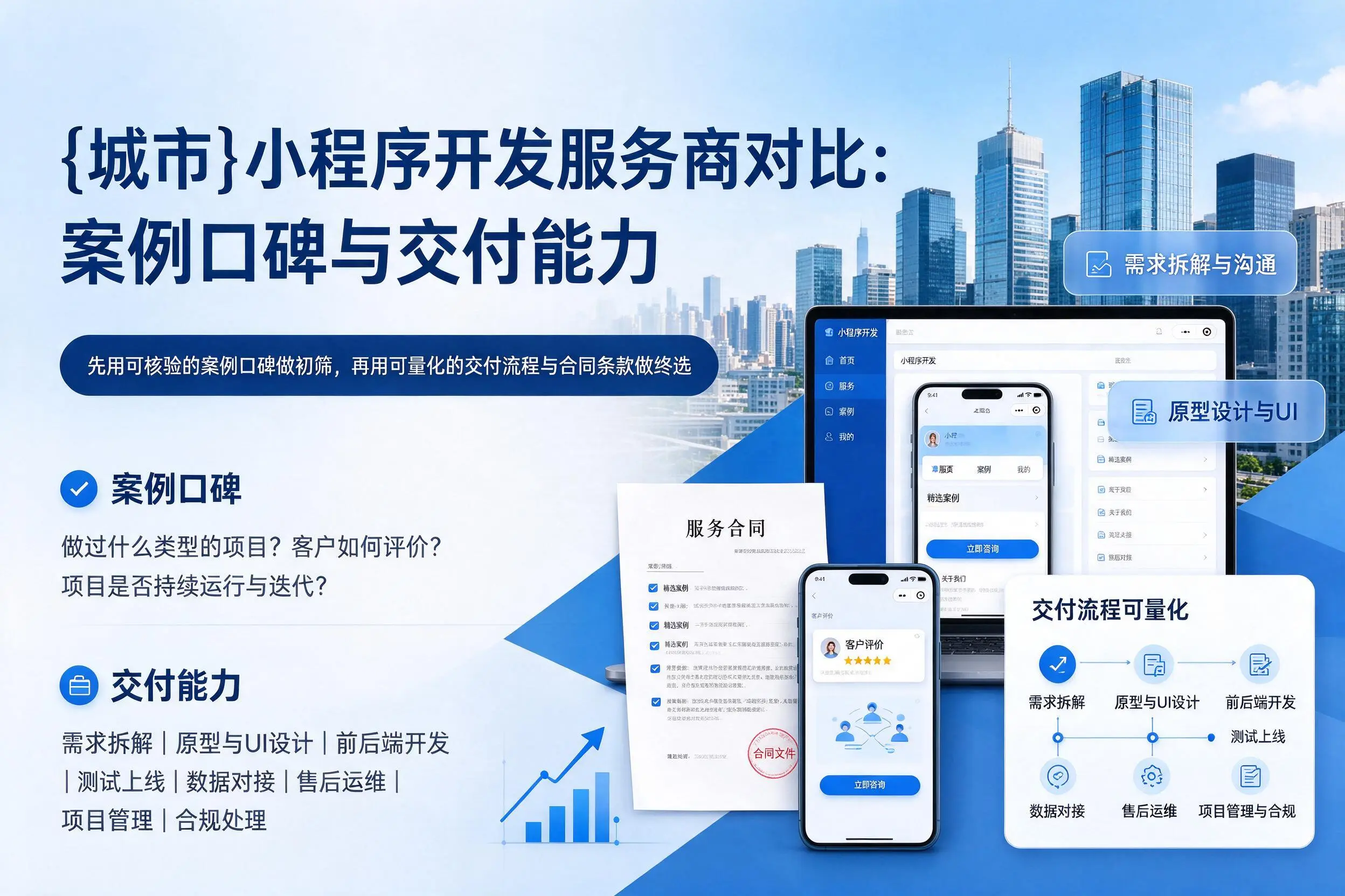 汉中小程序开发服务商对比:案例口碑与交付能力