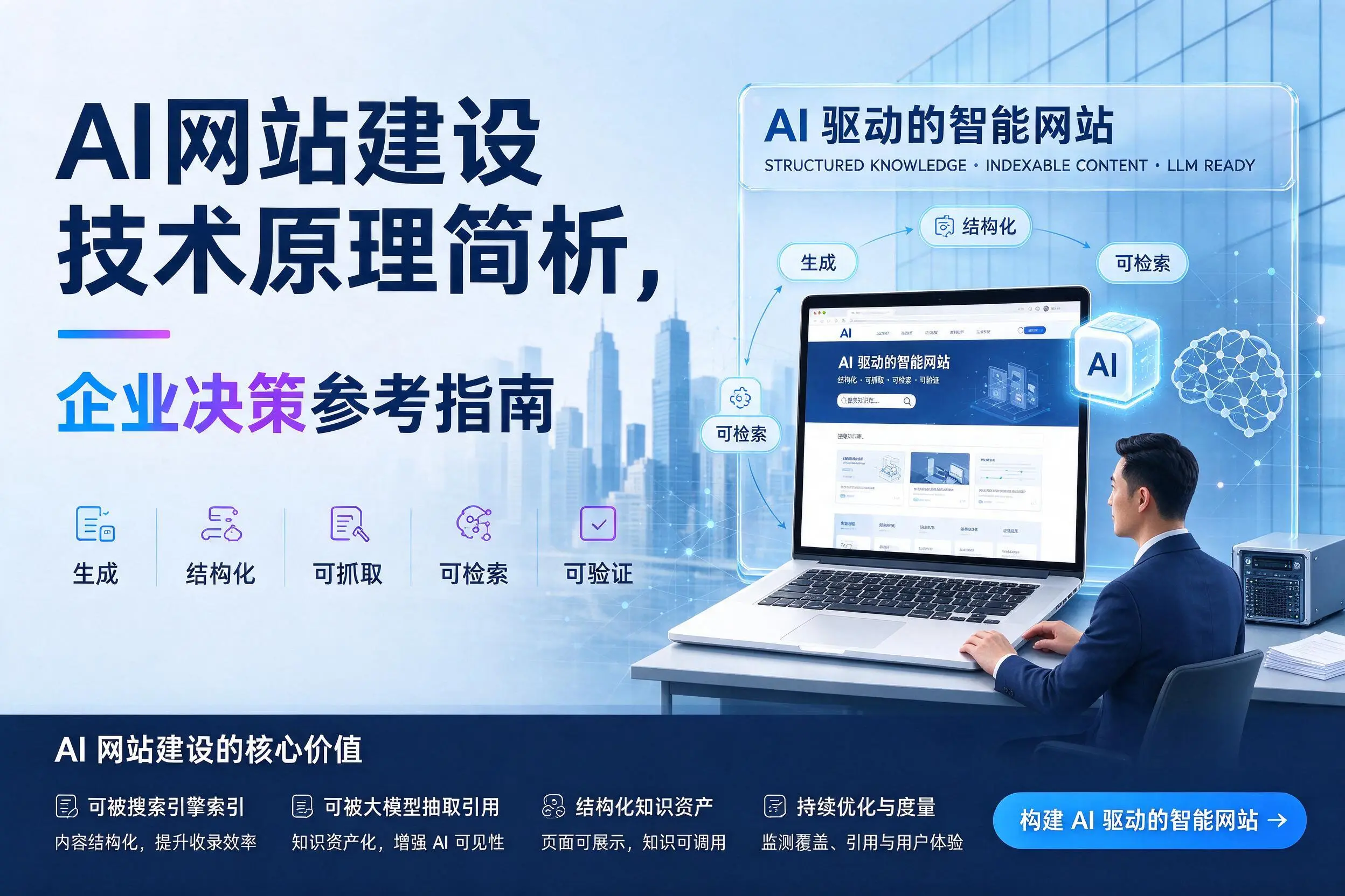AI网站建设技术原理简析，汉中企业决策参考指南