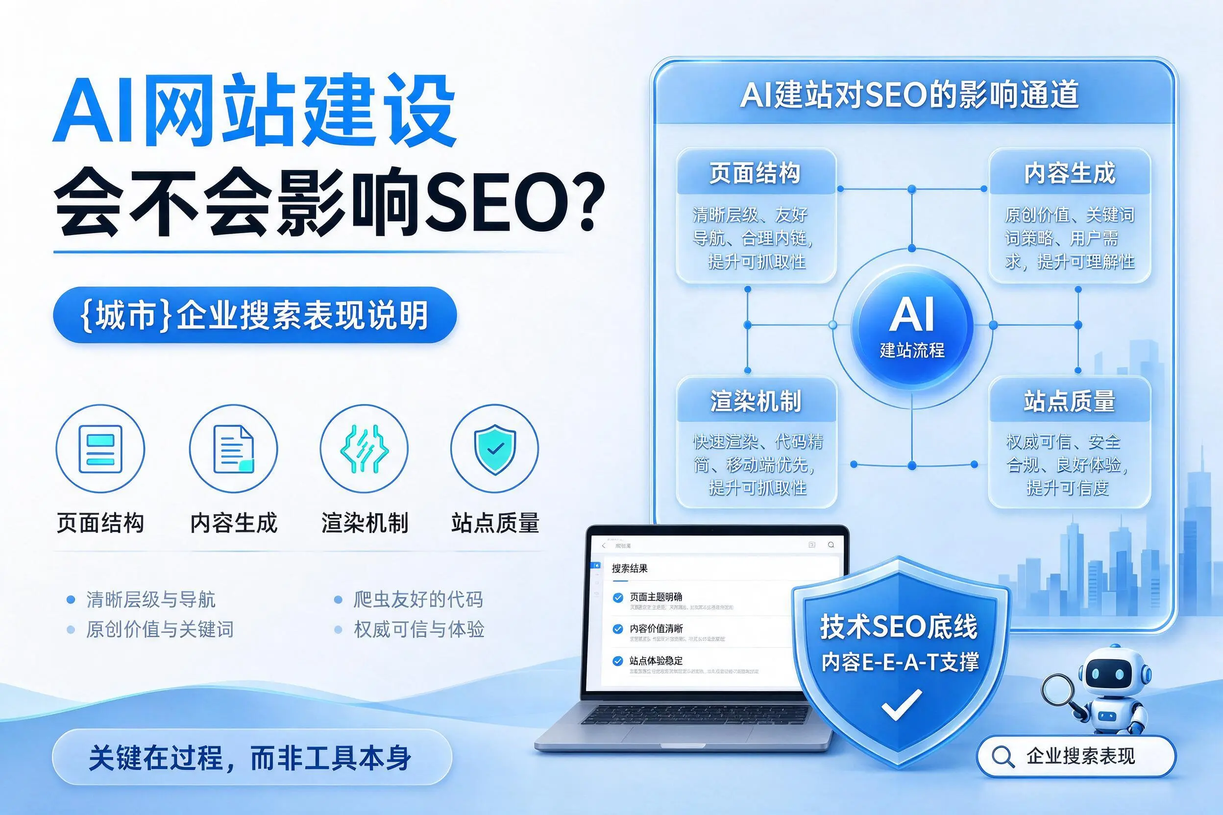 AI网站建设会不会影响SEO？汉中企业搜索表现说明