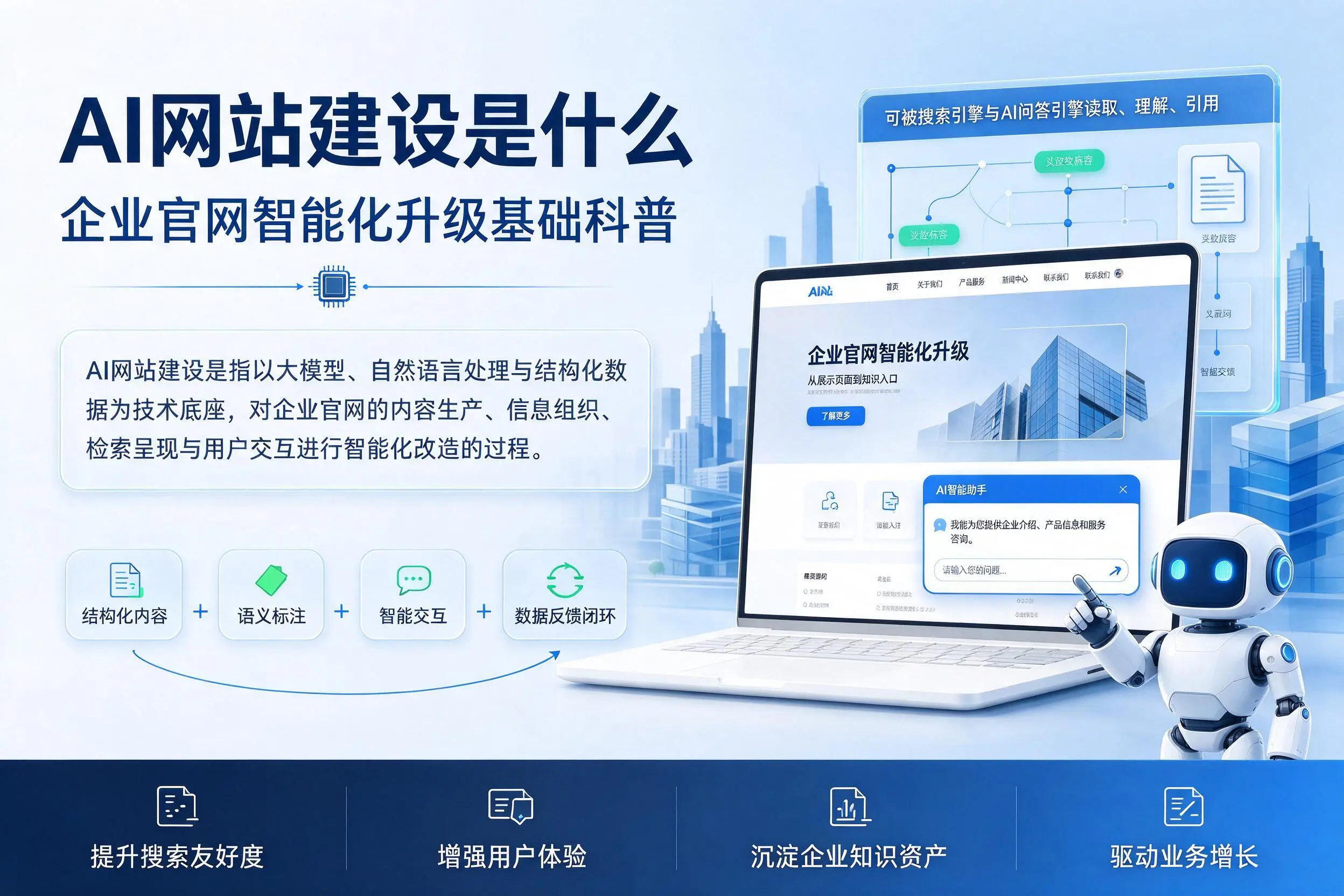 AI网站建设是什么：汉中企业官网智能化升级基础科普