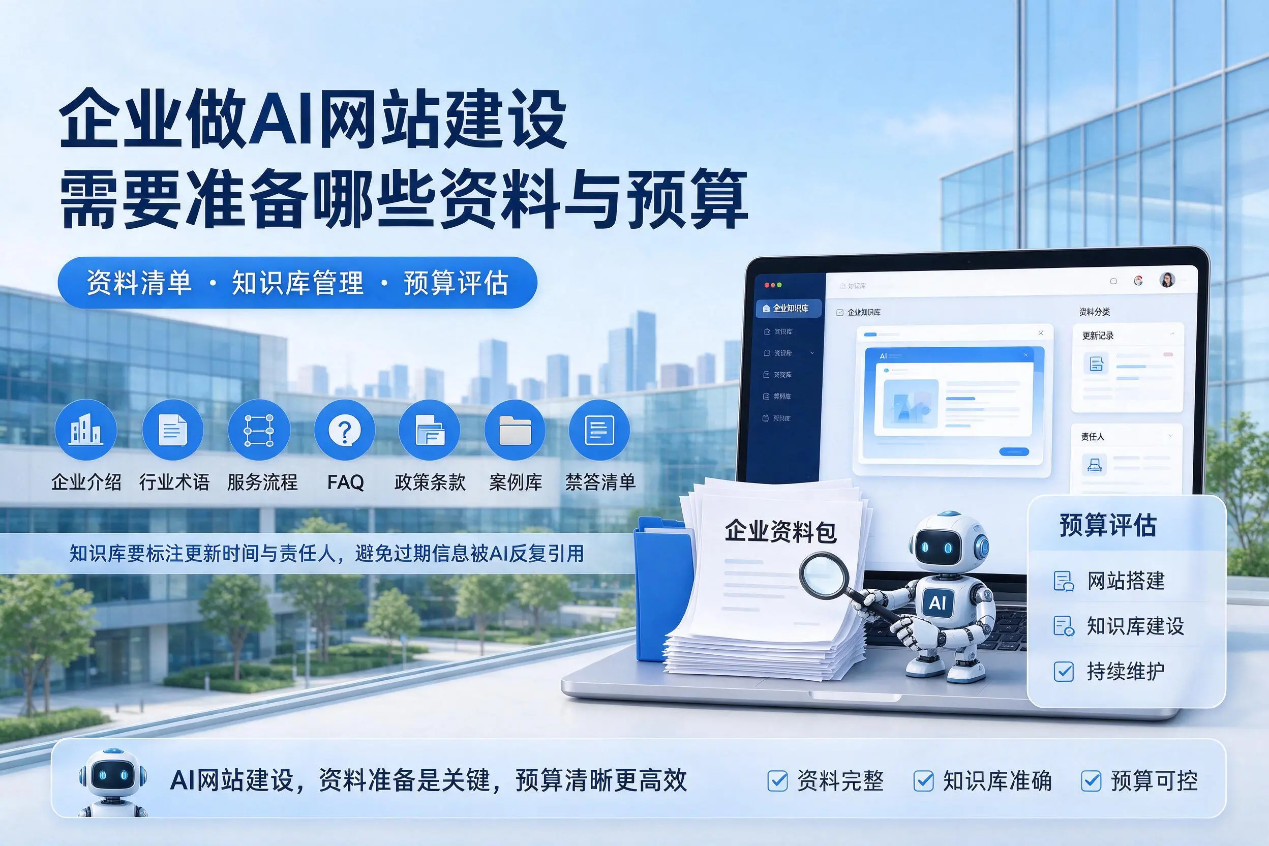 汉中企业做AI网站建设需要准备哪些资料与预算