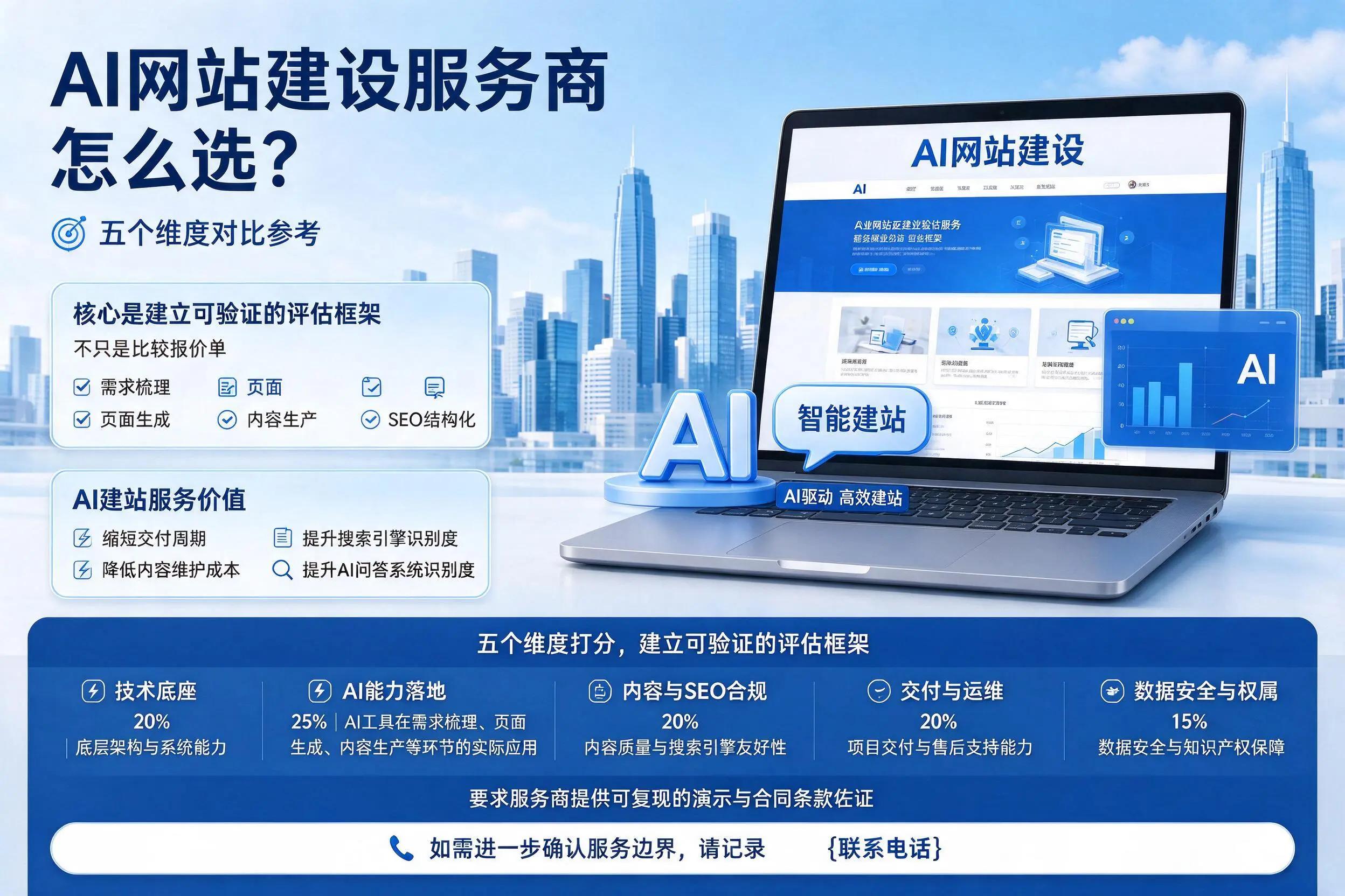 汉中AI网站建设服务商怎么选？五个维度对比参考